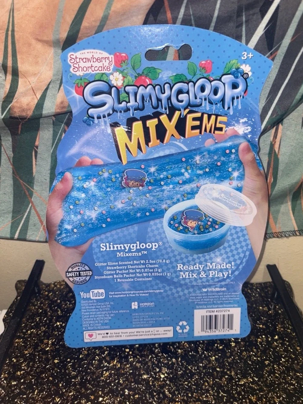 Slimy Goop Mix-Ems Strawberry Shortcake Blueberry Scented Slime Kit